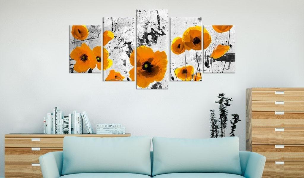 Canvas Print - Poppies in the royal color - www.trendingbestsellers.com