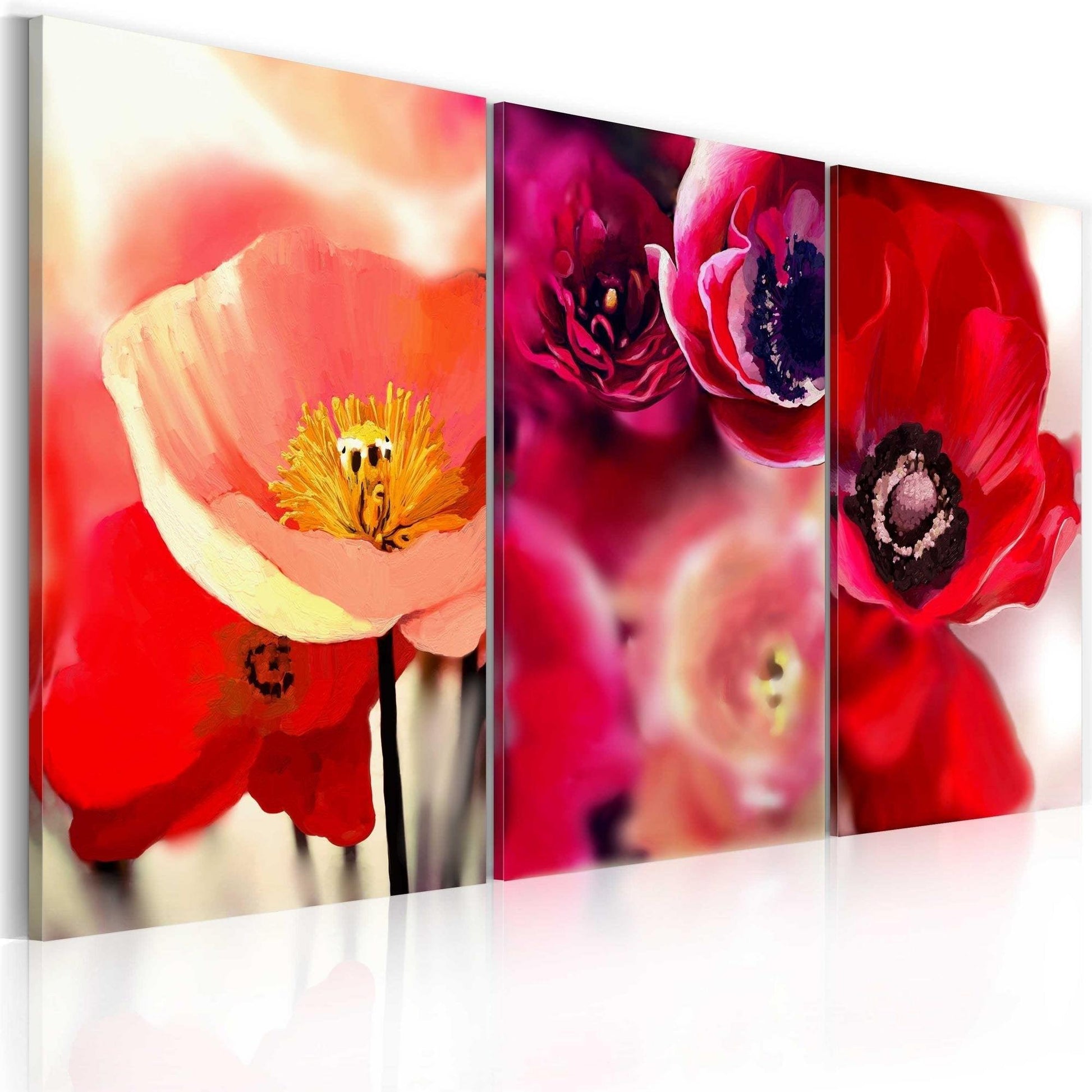 Canvas Print - Poppies - three perspectives - www.trendingbestsellers.com