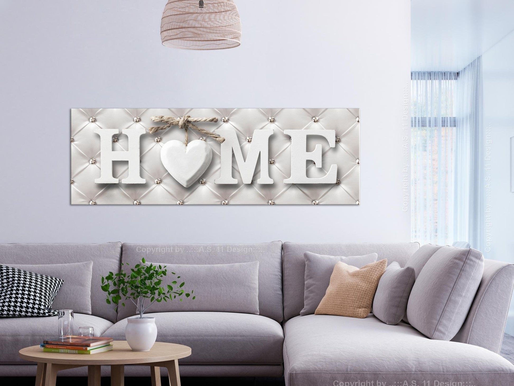 Canvas Print - Quilted Home (1 Part) Narrow - www.trendingbestsellers.com