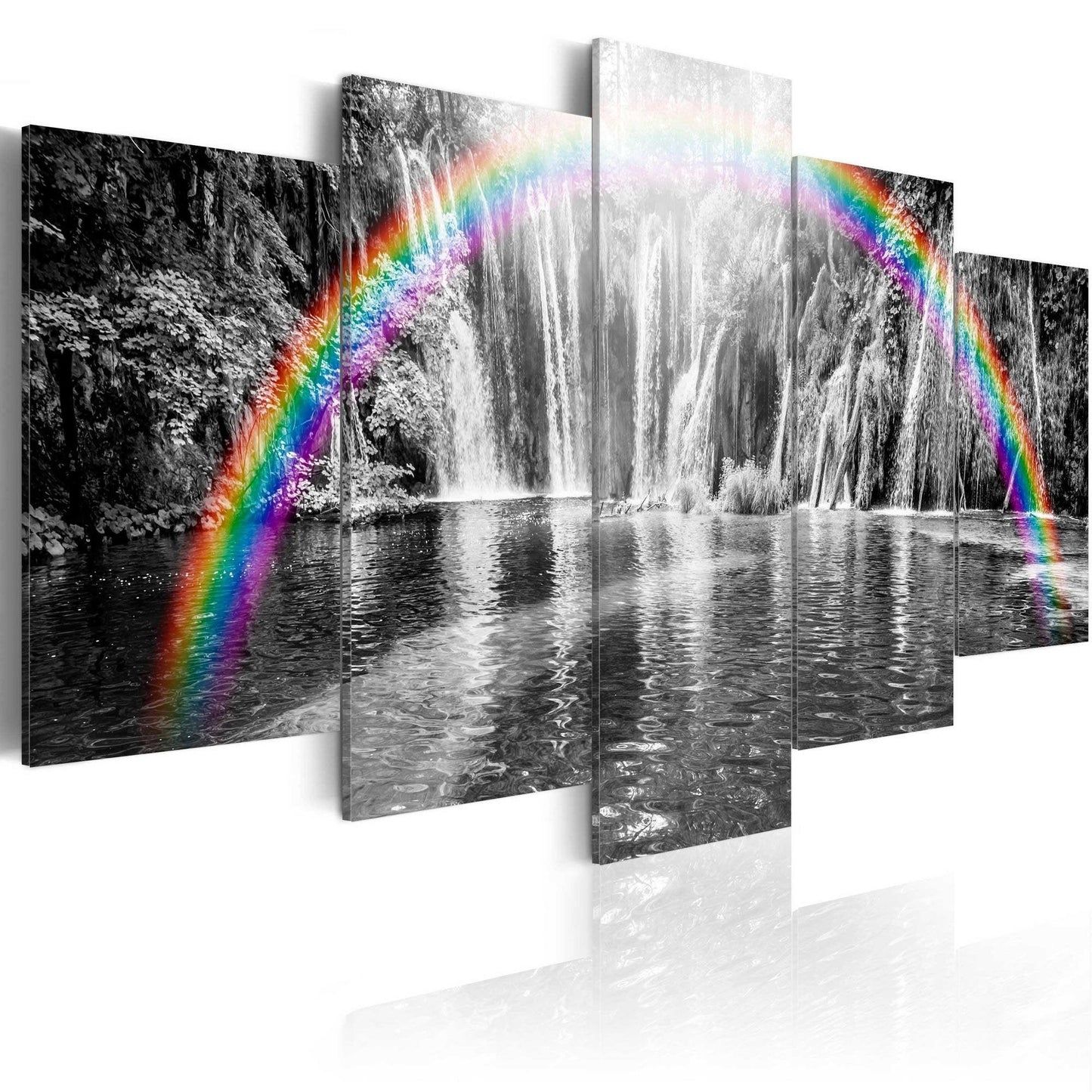 Canvas Print - Rainbow on grays - www.trendingbestsellers.com