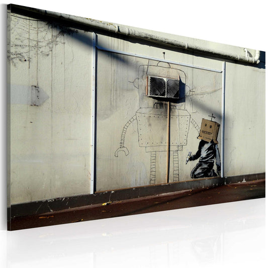 Canvas Print - Robots (Banksy) - www.trendingbestsellers.com
