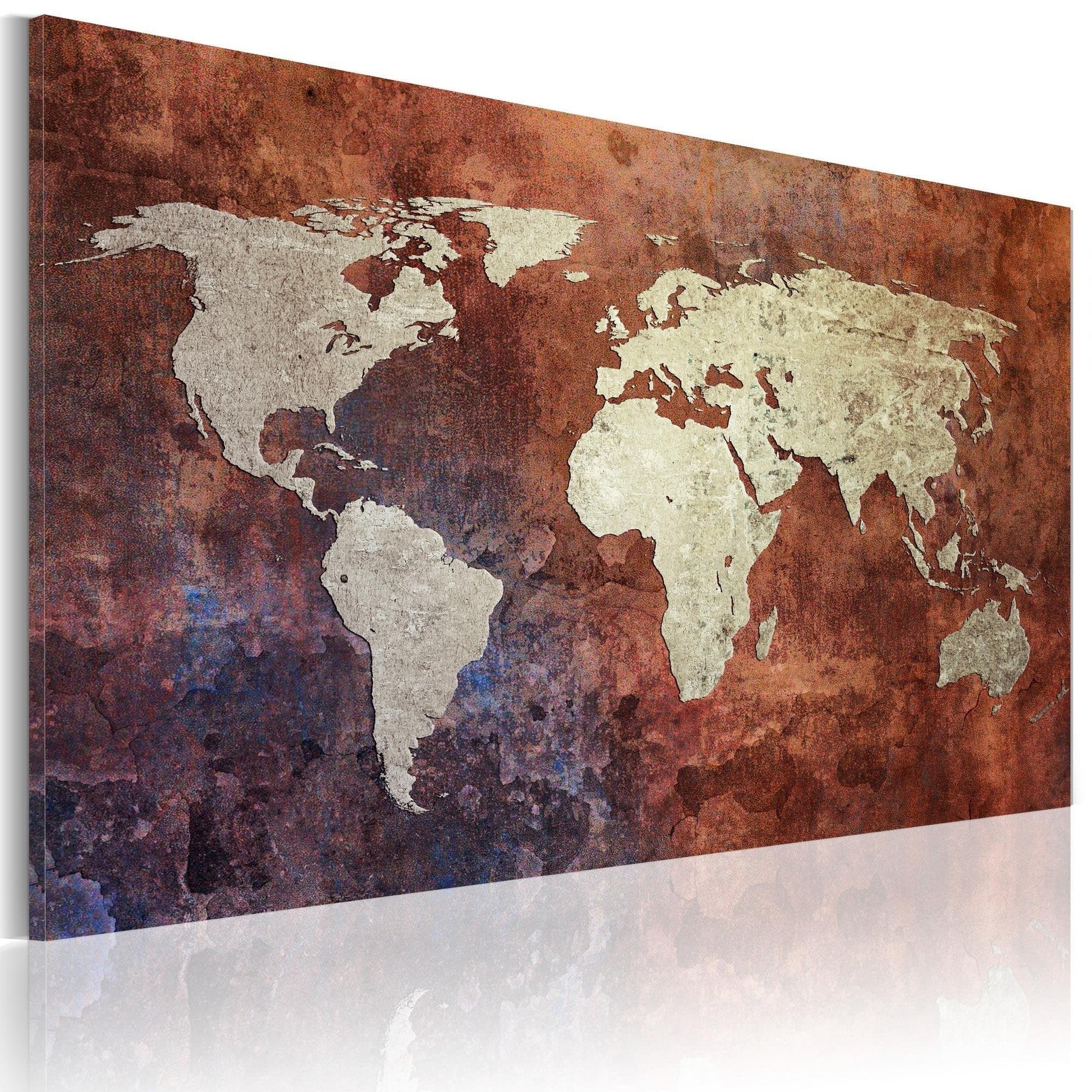 Canvas Print - Rusty map of the World - www.trendingbestsellers.com