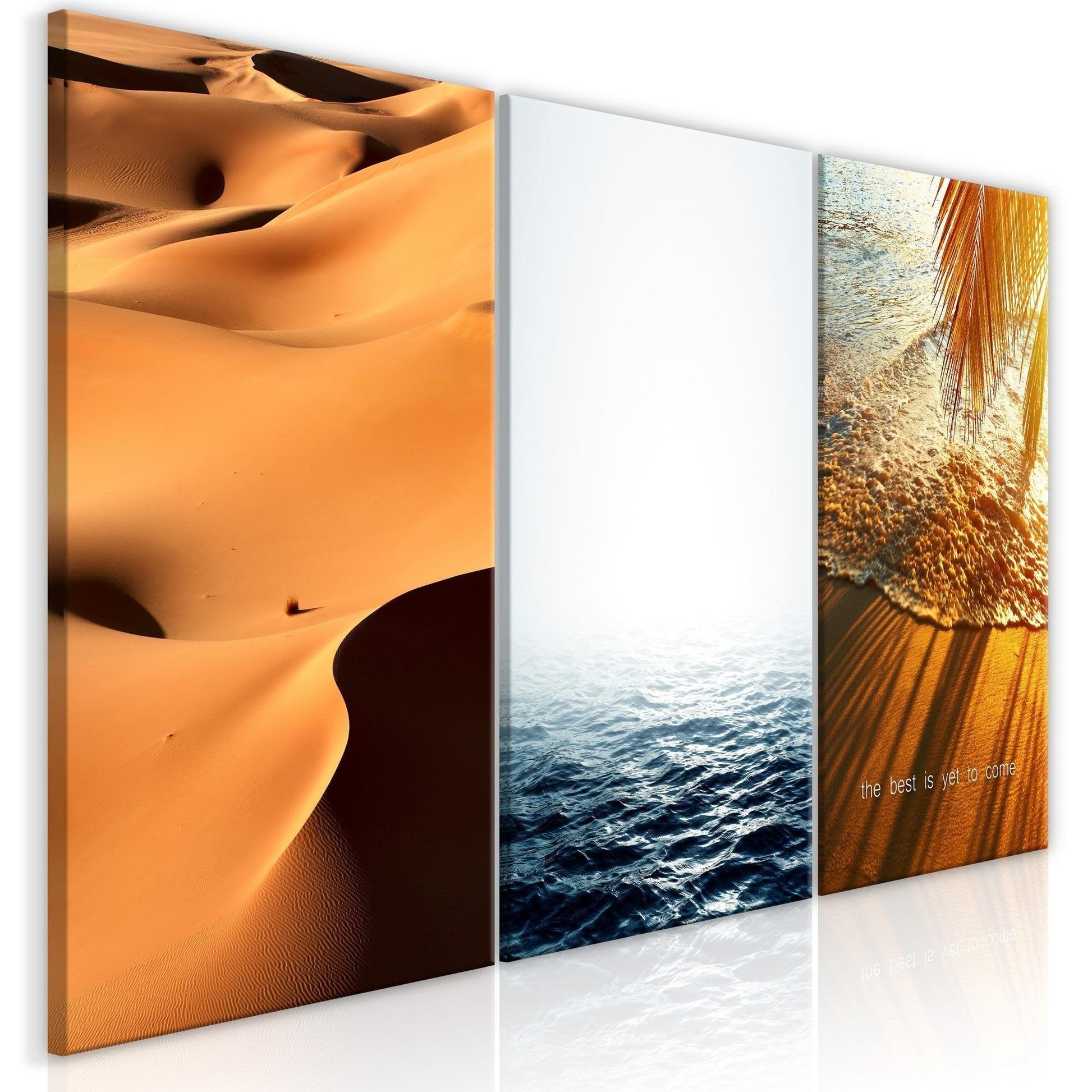 Canvas Print - Sand and Water (3 Parts) - www.trendingbestsellers.com