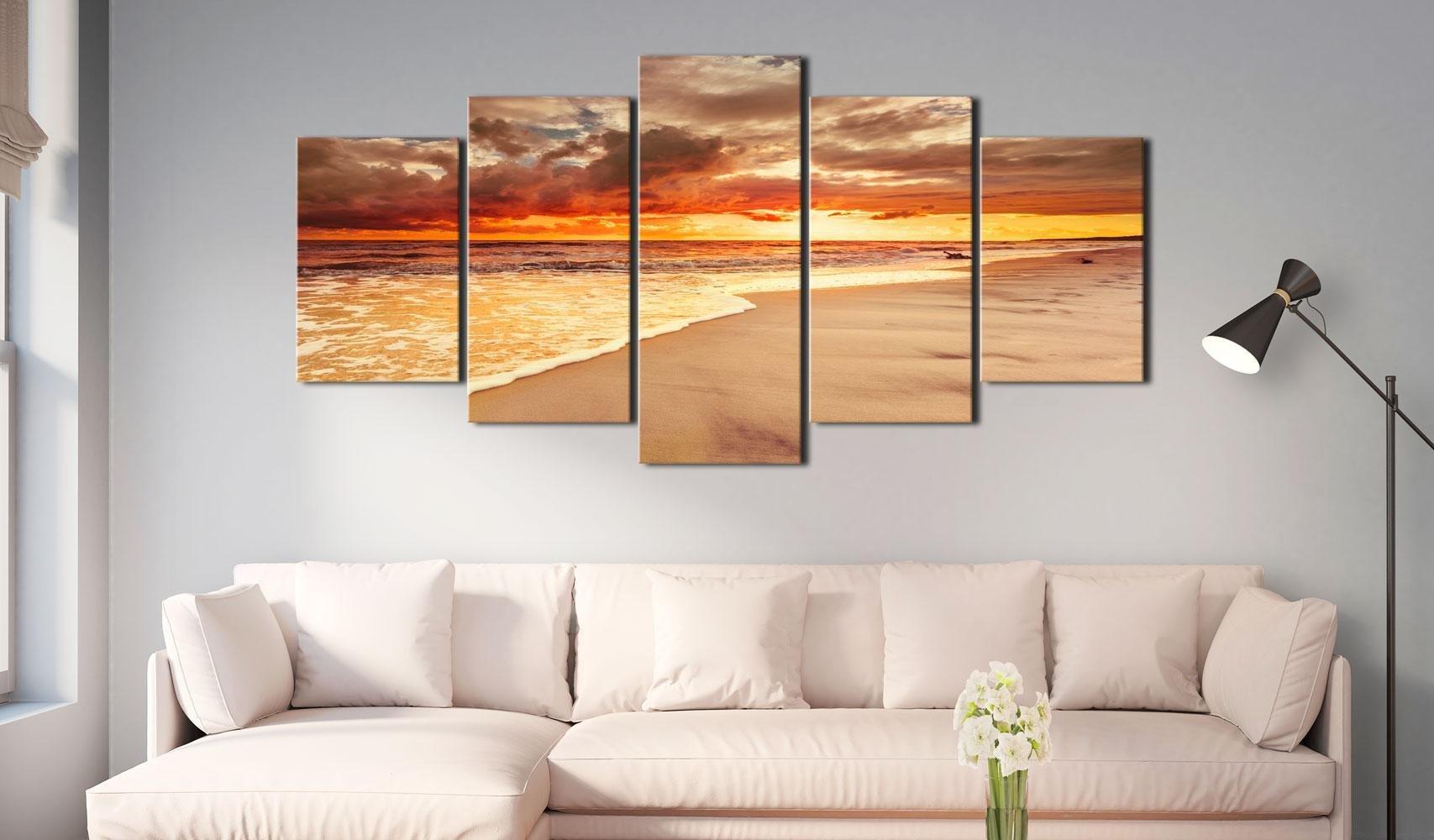 Canvas Print - Sea: Beautiful Sunset - www.trendingbestsellers.com