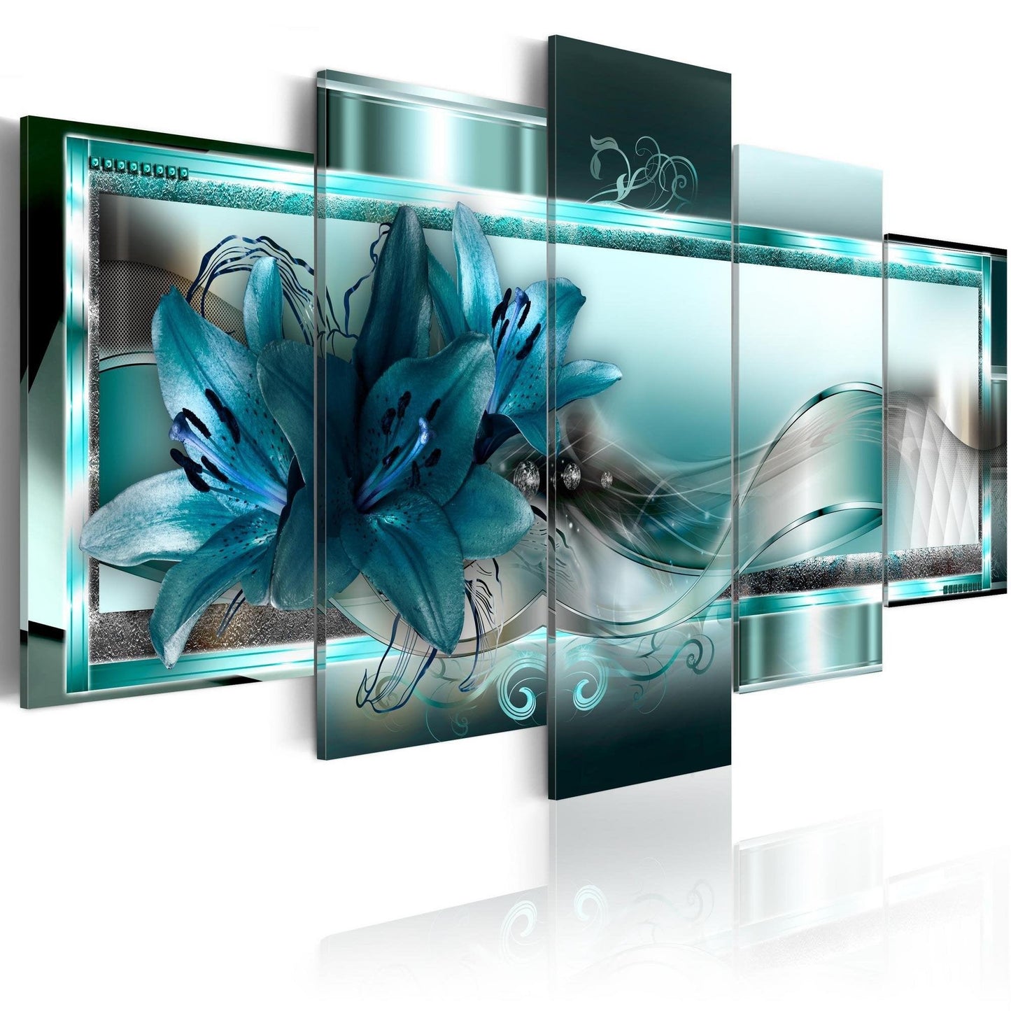 Canvas Print - Sky Blue Lilies - www.trendingbestsellers.com