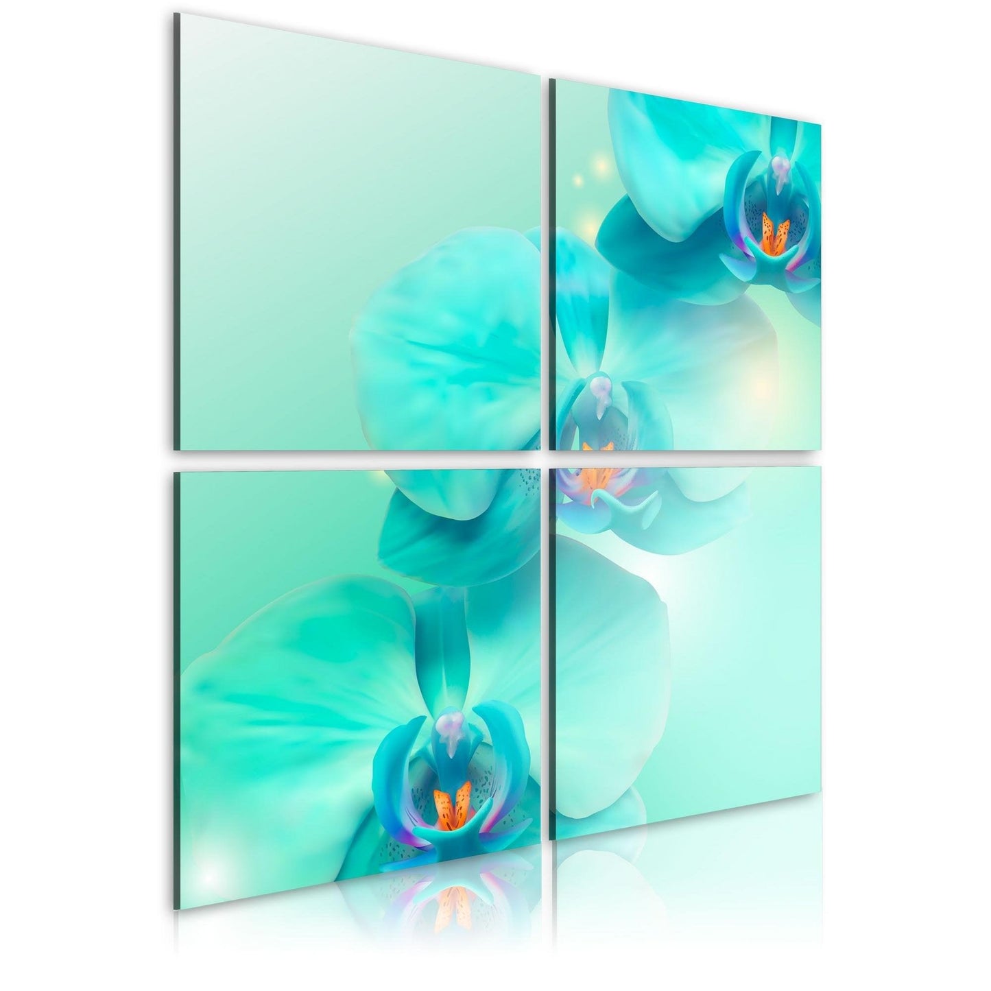 Canvas Print - Sky-blue orchids - www.trendingbestsellers.com