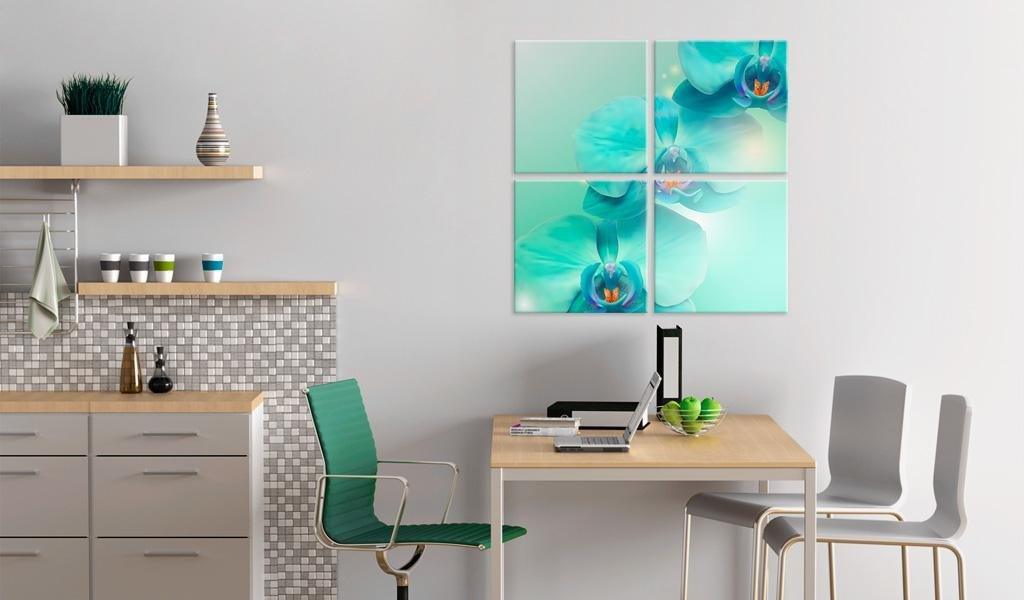Canvas Print - Sky-blue orchids - www.trendingbestsellers.com