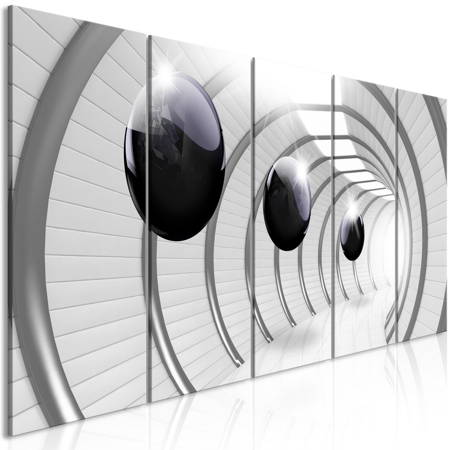 Canvas Print - Space Tunnel (5 Parts) Narrow - www.trendingbestsellers.com