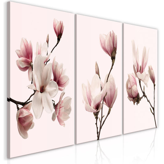 Canvas Print - Spring Magnolias (3 Parts) - www.trendingbestsellers.com