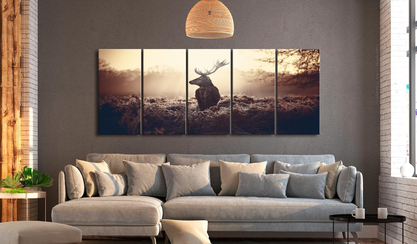 Canvas Print - Stag in the Wilderness - www.trendingbestsellers.com