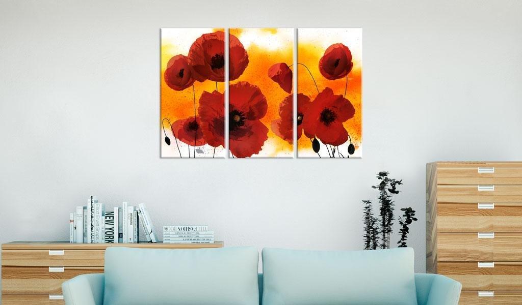 Canvas Print - Sunny afternoon and poppies - www.trendingbestsellers.com