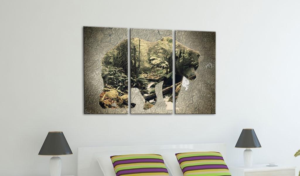 Canvas Print - The Bear in the Forest - www.trendingbestsellers.com