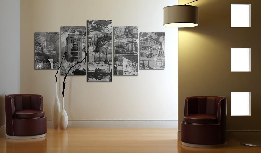 Canvas Print - The essence of London - 5 pieces - www.trendingbestsellers.com