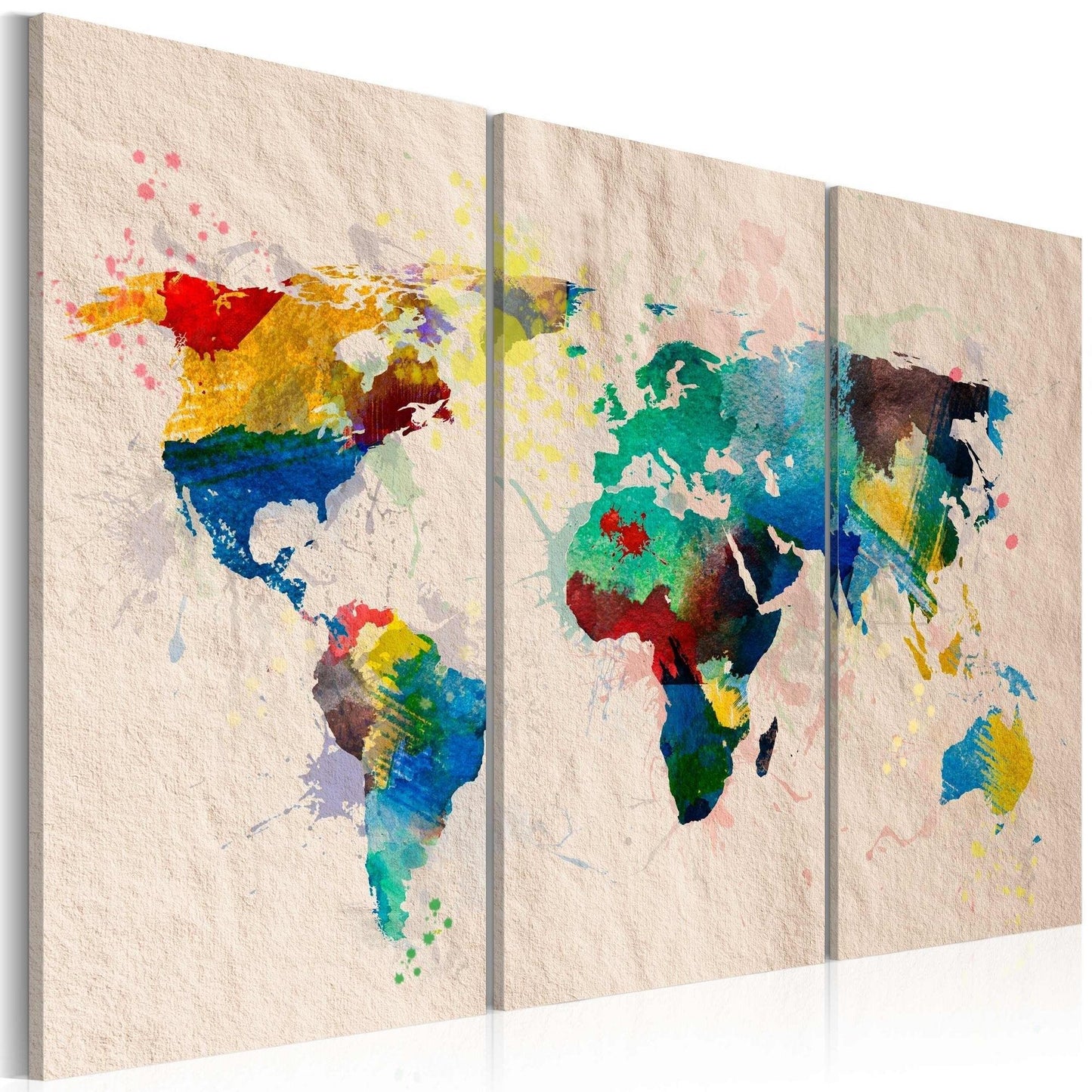 Canvas Print - The World of colors - triptych - www.trendingbestsellers.com