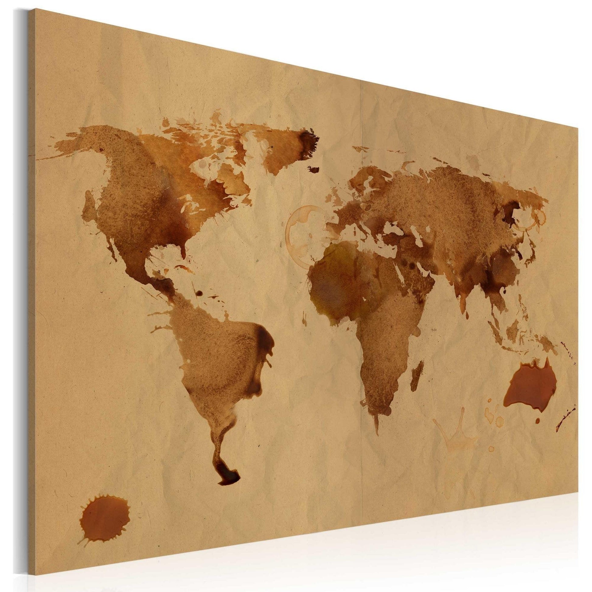 Canvas Print - The World painted with coffee - www.trendingbestsellers.com