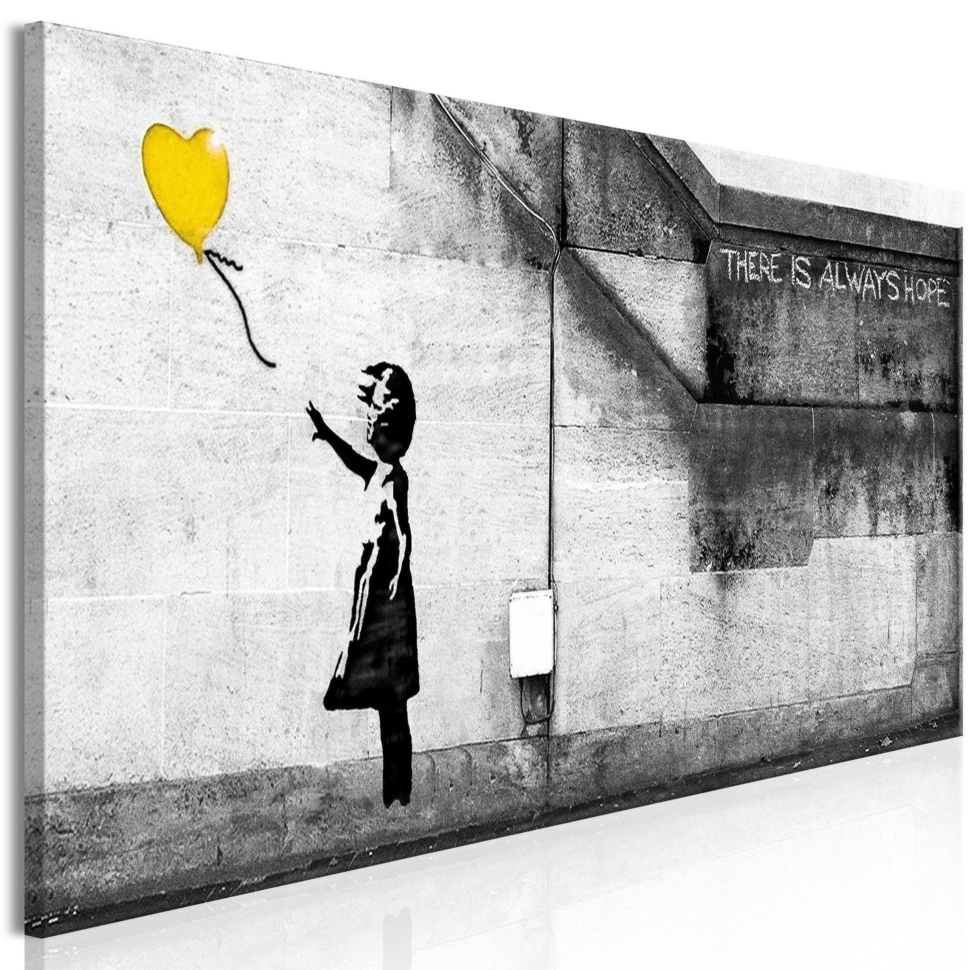 Canvas Print - There is Always Hope (1 Part) Narrow Yellow - www.trendingbestsellers.com