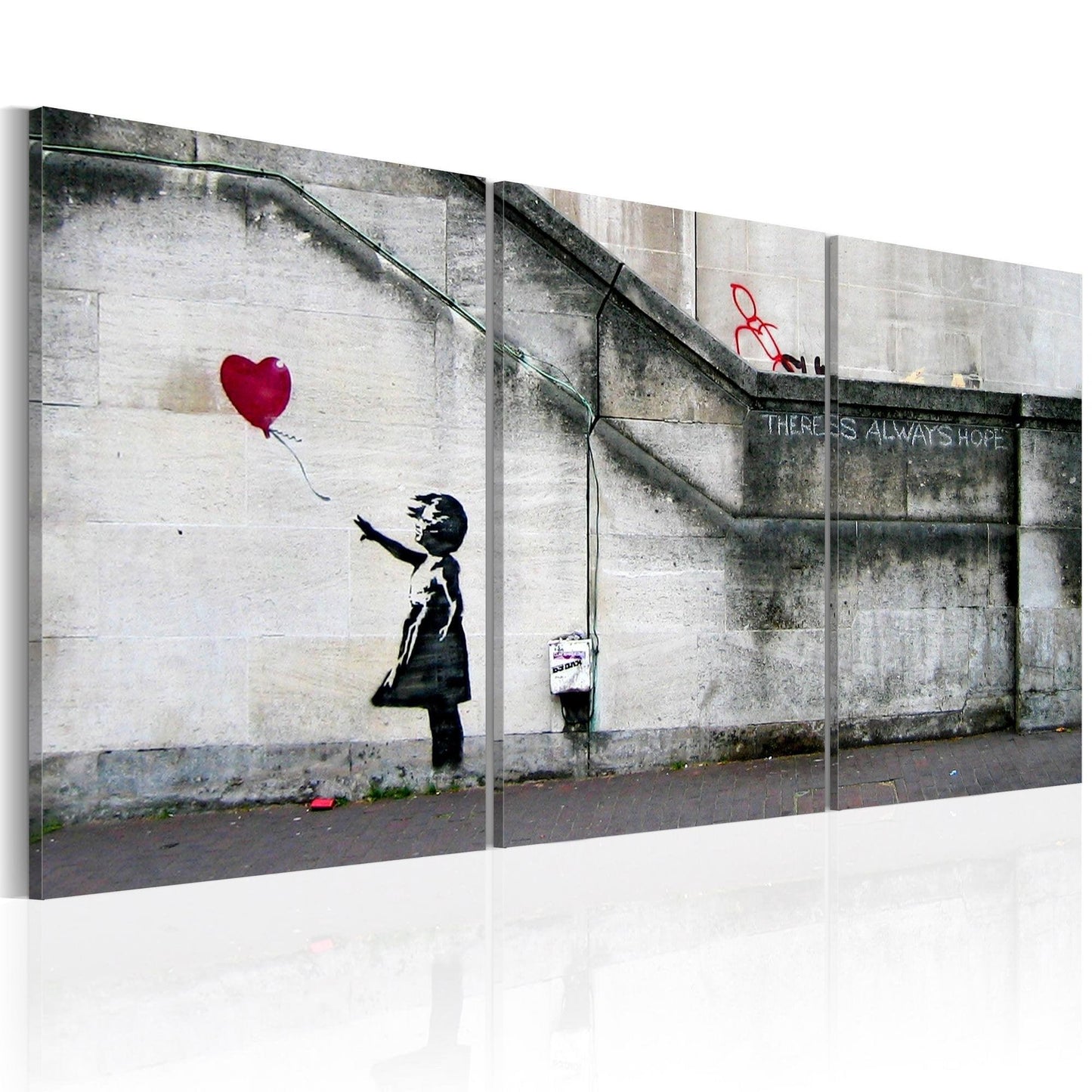 Canvas Print - There is always hope (Banksy) - triptych - www.trendingbestsellers.com