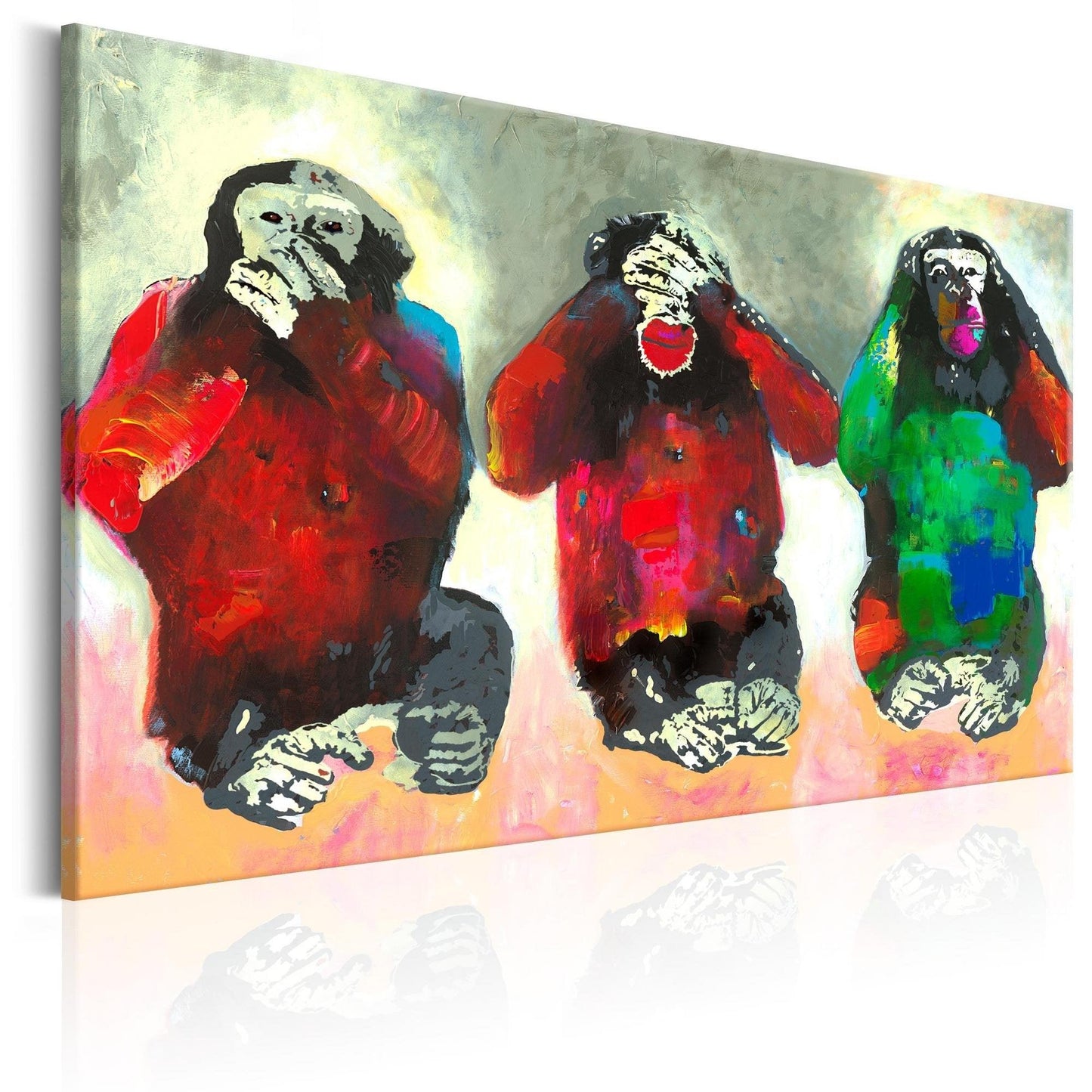 Canvas Print - Three Wise Monkeys - www.trendingbestsellers.com