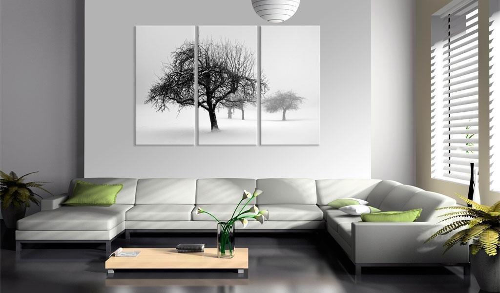 Canvas Print - Trees submerged in white - www.trendingbestsellers.com