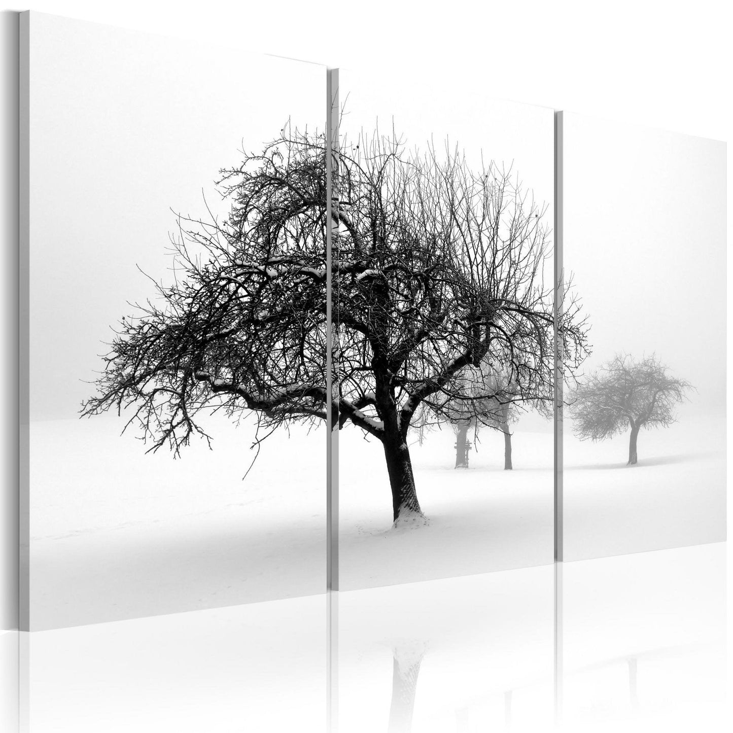 Canvas Print - Trees submerged in white - www.trendingbestsellers.com