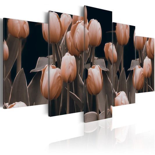 Canvas Print - Tulips in sepia - www.trendingbestsellers.com