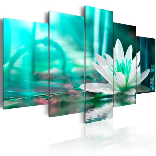 Canvas Print - Turquoise Lotus - www.trendingbestsellers.com