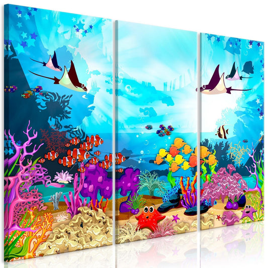 Canvas Print - Underwater Fun (3 Parts) - www.trendingbestsellers.com