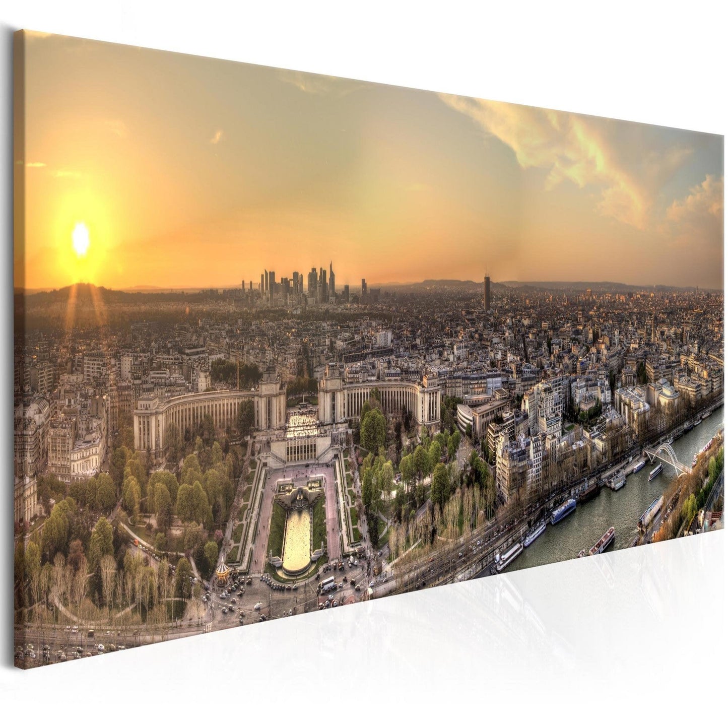 Canvas Print - View from Eiffel Tower (1 Part) Narrow - www.trendingbestsellers.com