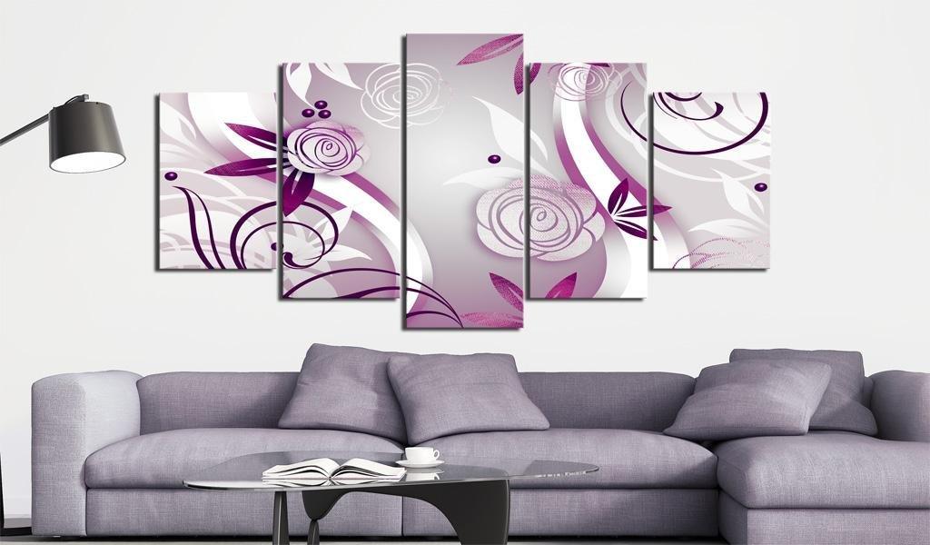 Canvas Print - Violet roses - www.trendingbestsellers.com