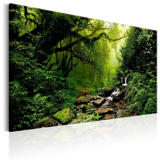 Canvas Print - Waterfall in the Forest - www.trendingbestsellers.com
