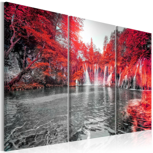 Canvas Print - Waterfalls of Ruby Forest - www.trendingbestsellers.com