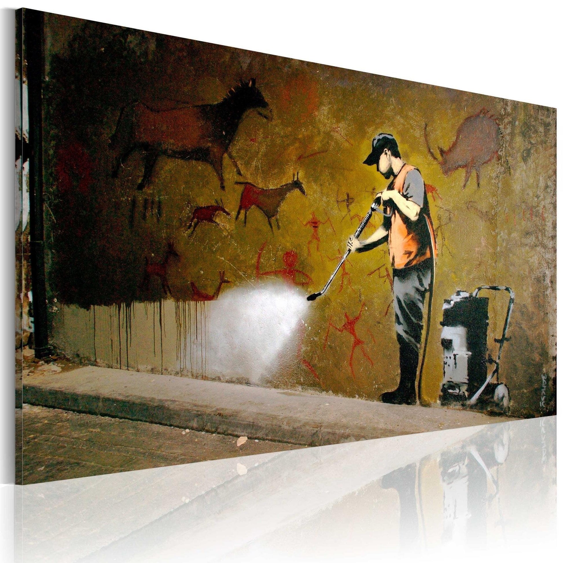 Canvas Print - Whitewashing Lascaux (Banksy) - www.trendingbestsellers.com