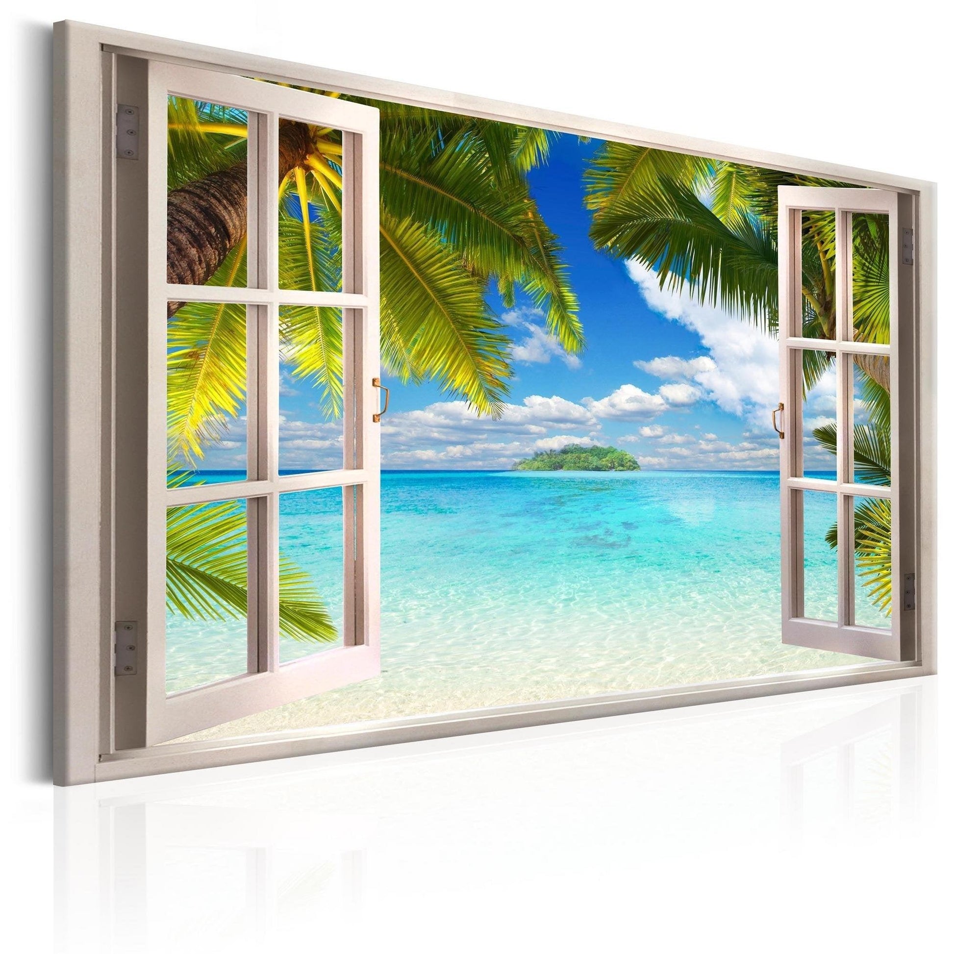 Canvas Print - Window: Sea View - www.trendingbestsellers.com