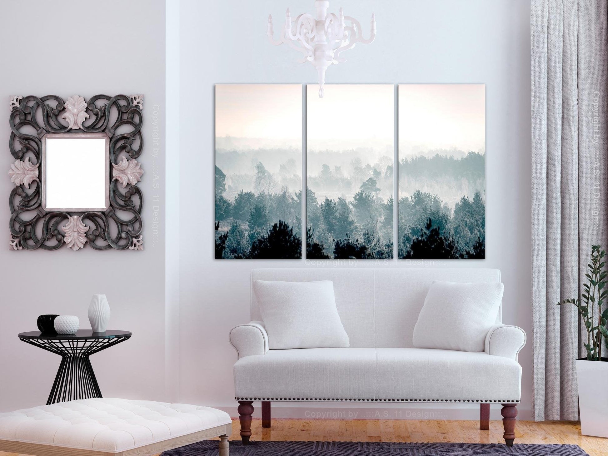 Canvas Print - Winter Forest (3 Parts) - www.trendingbestsellers.com