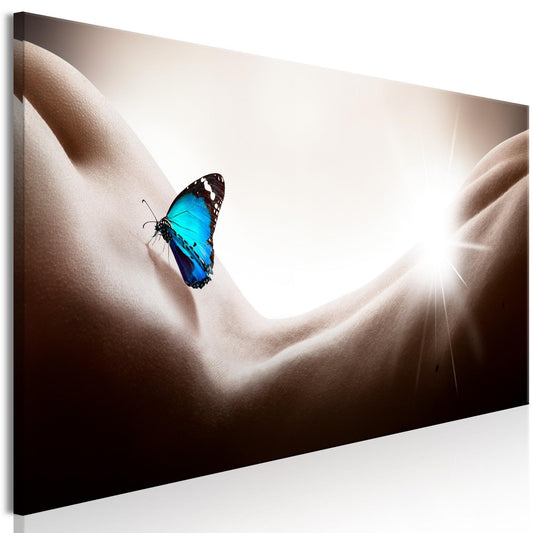 Canvas Print - Woman and Butterfly (1 Part) Narrow - www.trendingbestsellers.com