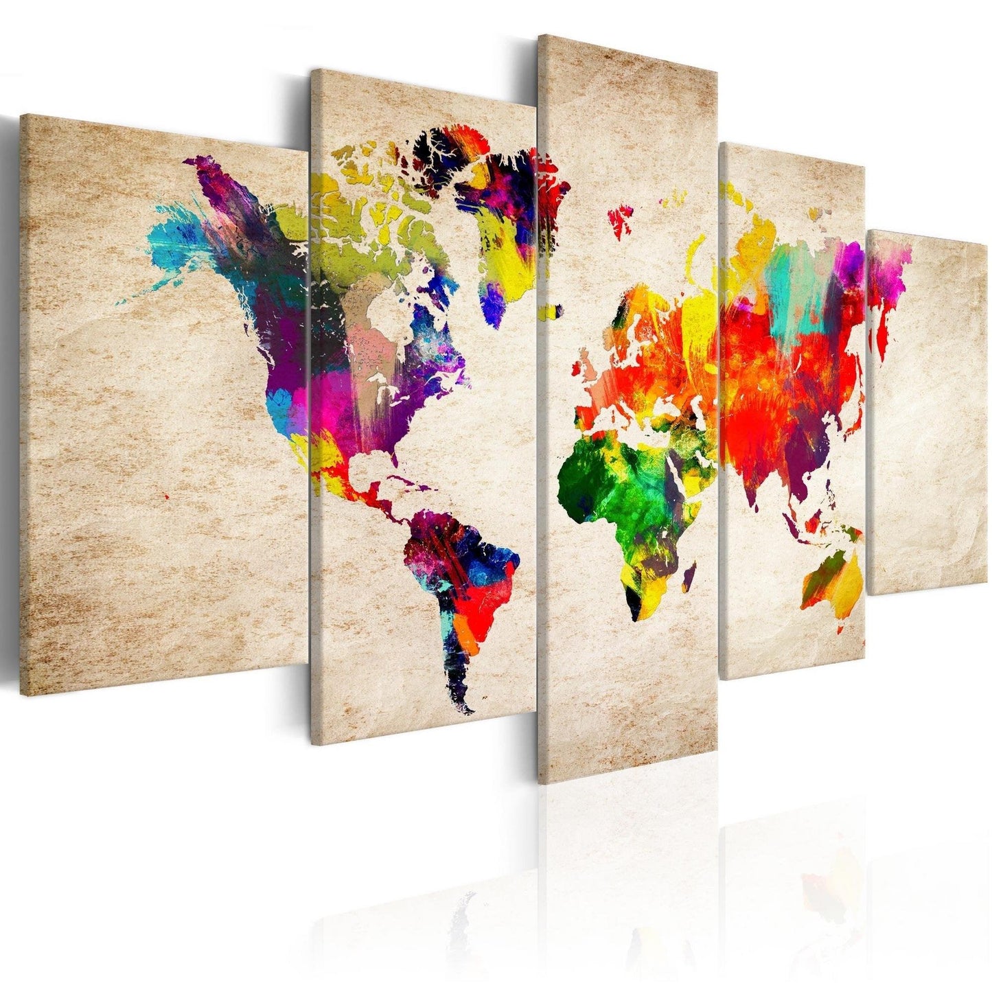 Canvas Print - World Map: Abstract Fantasy - www.trendingbestsellers.com