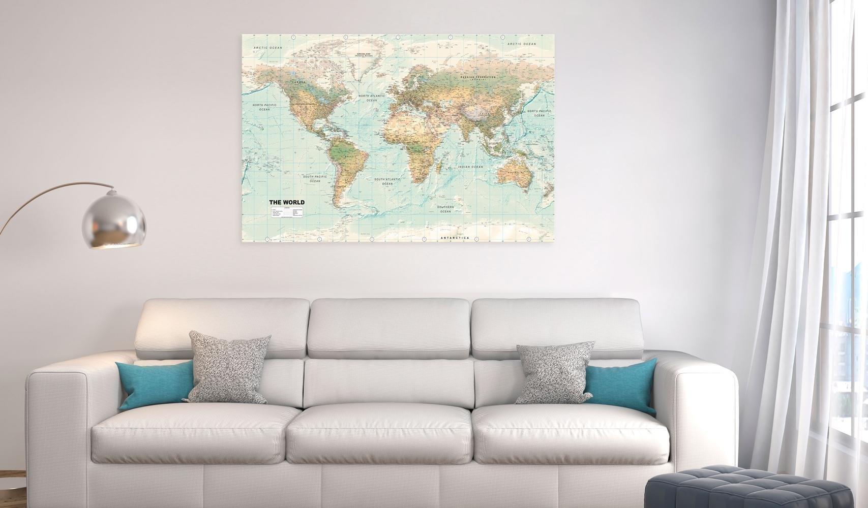 Canvas Print - World Map: Beautiful World - www.trendingbestsellers.com
