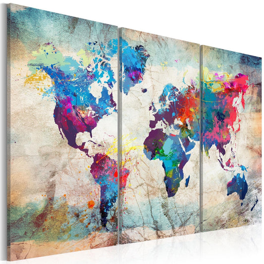 Canvas Print - World Maps: Modern Style - www.trendingbestsellers.com