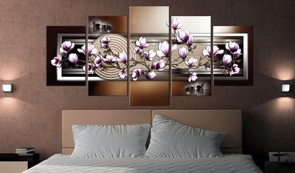 Canvas Print - Zen garden and magnolia - www.trendingbestsellers.com