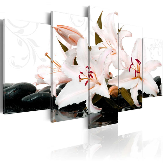 Canvas Print - Zen stones and lilies - www.trendingbestsellers.com