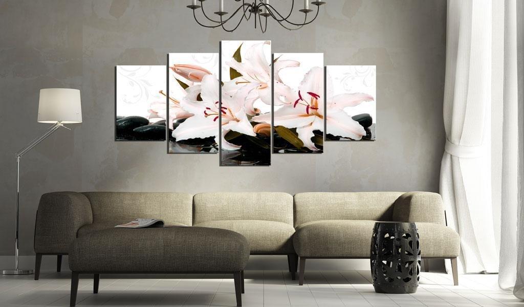 Canvas Print - Zen stones and lilies - www.trendingbestsellers.com
