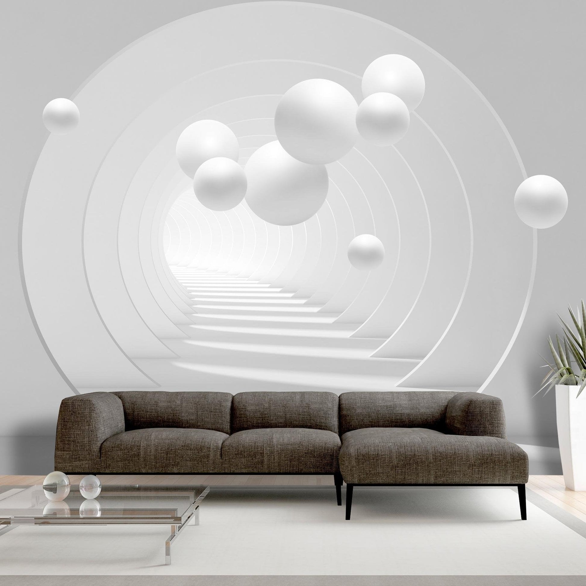 Peel and stick wall mural - 3D Tunnel - www.trendingbestsellers.com