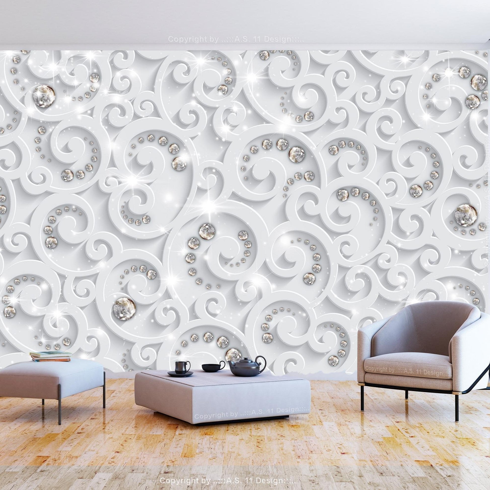 Peel and stick wall mural - Abstract Glamor - www.trendingbestsellers.com