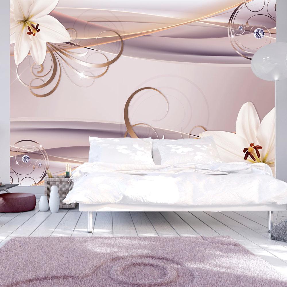 Peel and stick wall mural - Among the Lilies - www.trendingbestsellers.com