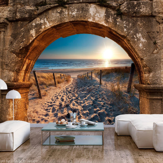 Peel and stick wall mural - Arch and Beach - www.trendingbestsellers.com