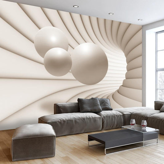 Peel and stick wall mural - Balls in the Tunnel - www.trendingbestsellers.com