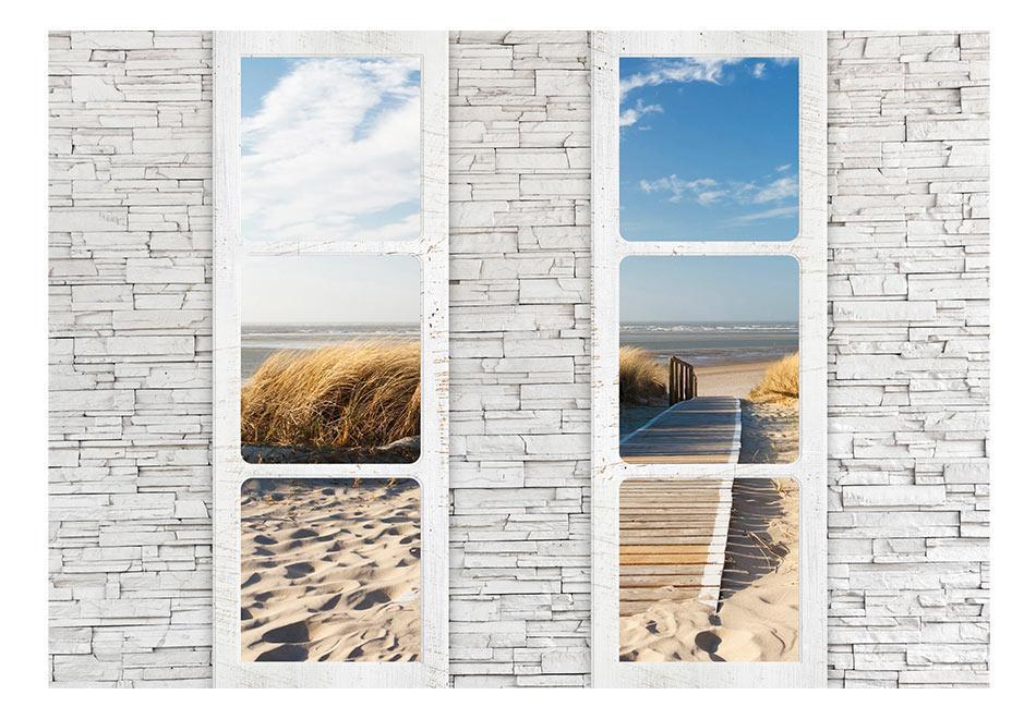 Peel and stick wall mural - Beach: view from the window - www.trendingbestsellers.com