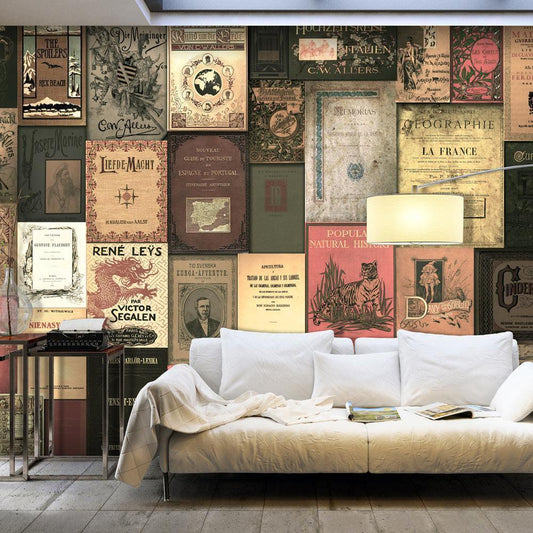 Peel and stick wall mural - Books of Paradise - www.trendingbestsellers.com