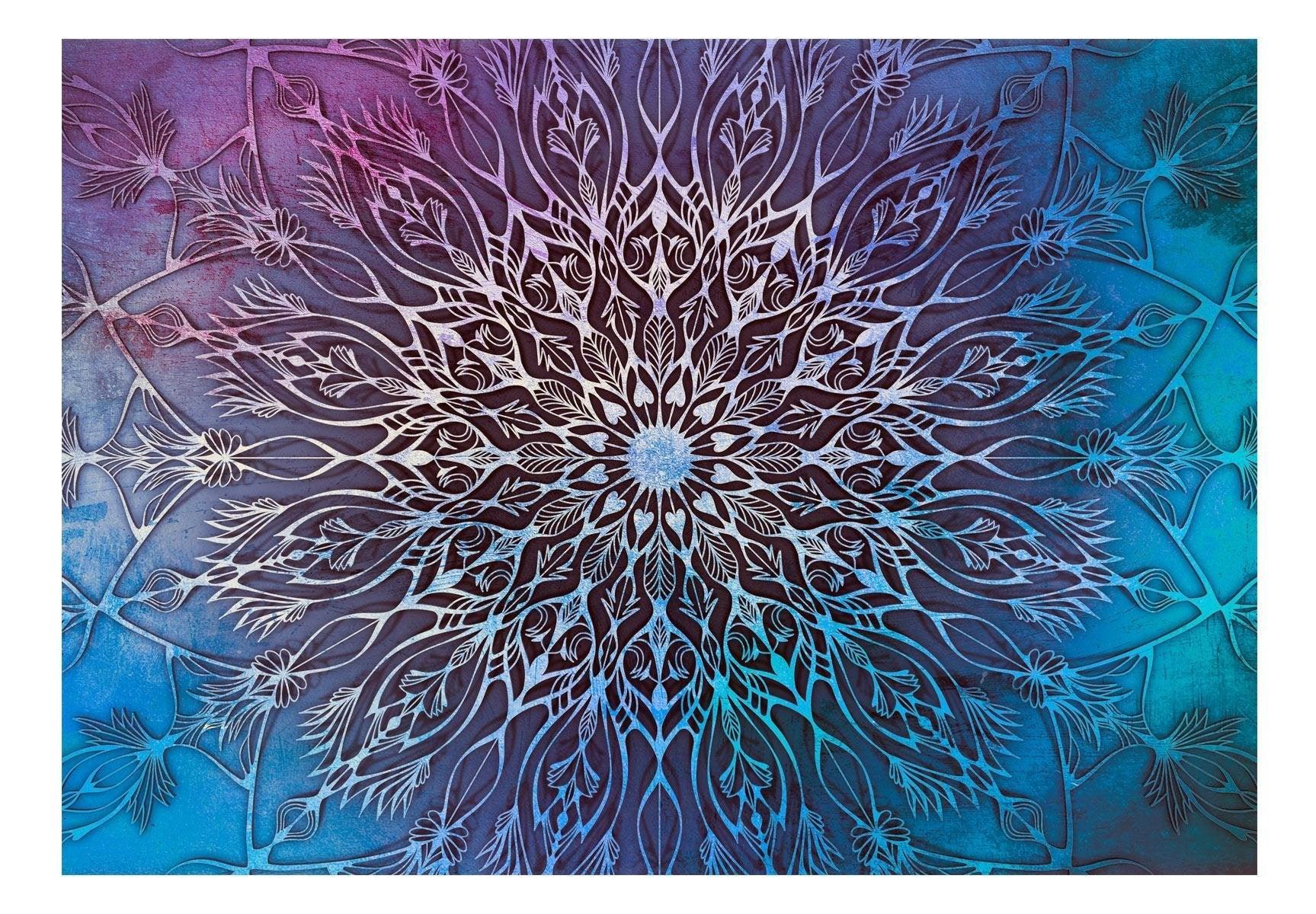 Peel and stick wall mural - Center (Blue) - www.trendingbestsellers.com