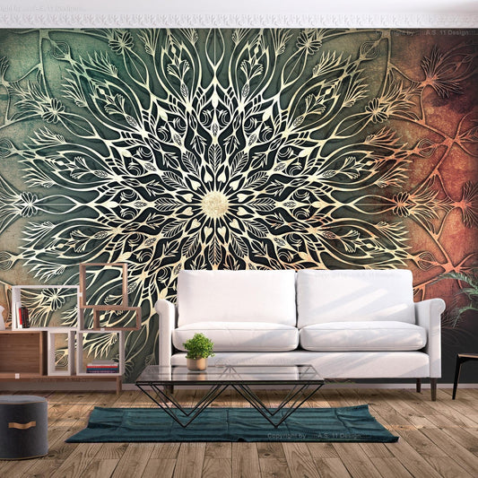 Peel and stick wall mural - Center (Green) - www.trendingbestsellers.com